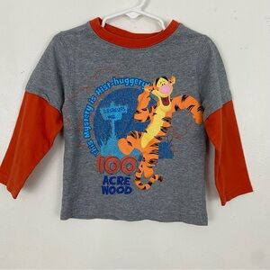 Disney Winnie The Pooh Vtg Y2K Tigger Long Sleeve Shirt 3T